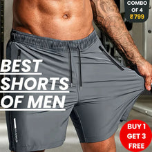 Load image into Gallery viewer, Combo of 4 Men's Stretchable Cotton Shorts for Summers š