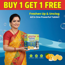 Load image into Gallery viewer, LemonBlast Yellow Bubble Tablets – Odor Eliminator + Blockage Remover 🔥12 + 12 Pack: Buy 1 Get 1 FREE!🔥
