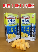 Load image into Gallery viewer, LemonBlast Yellow Bubble Tablets – Odor Eliminator + Blockage Remover 🔥12 + 12 Pack: Buy 1 Get 1 FREE!🔥