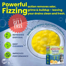 Load image into Gallery viewer, LemonBlast Yellow Bubble Tablets – Odor Eliminator + Blockage Remover 🔥12 + 12 Pack: Buy 1 Get 1 FREE!🔥
