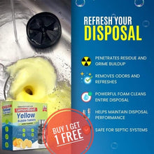 Load image into Gallery viewer, LemonBlast Yellow Bubble Tablets – Odor Eliminator + Blockage Remover 🔥12 + 12 Pack: Buy 1 Get 1 FREE!🔥
