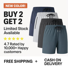 Load image into Gallery viewer, Combo of 4 Men&#39;s Stretchable Cotton Shorts for Summers 🌞
